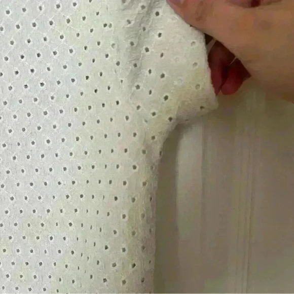 Zara Basic Top Lace Eyelet Blouse - Picture 5 of 7